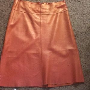 Bebe A-line suede skirt